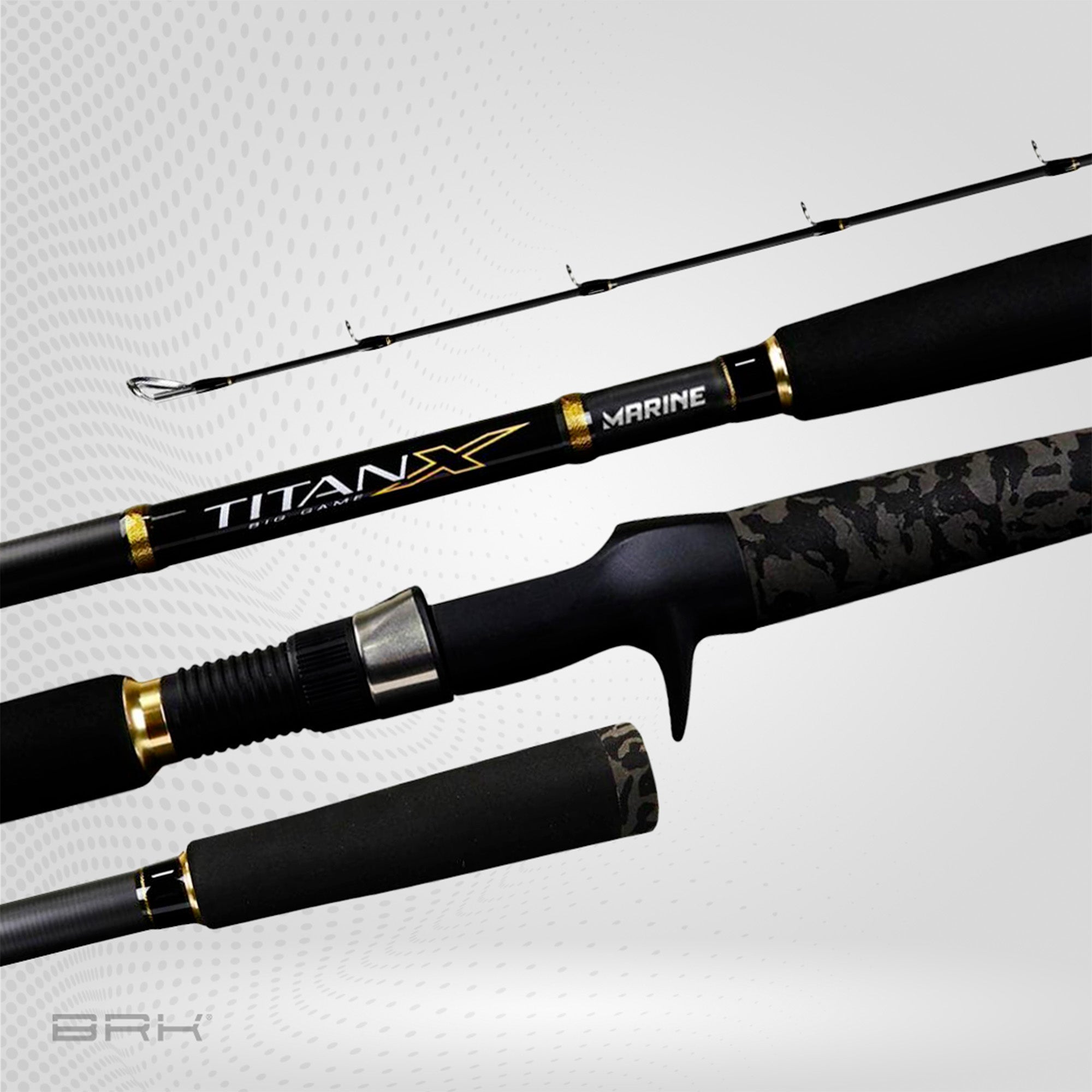 Vara de Pesca Marine Sports Titan X BG TTX-C802H 40lbs 2,44m - Carretilha (2 partes) - Brk Fishing