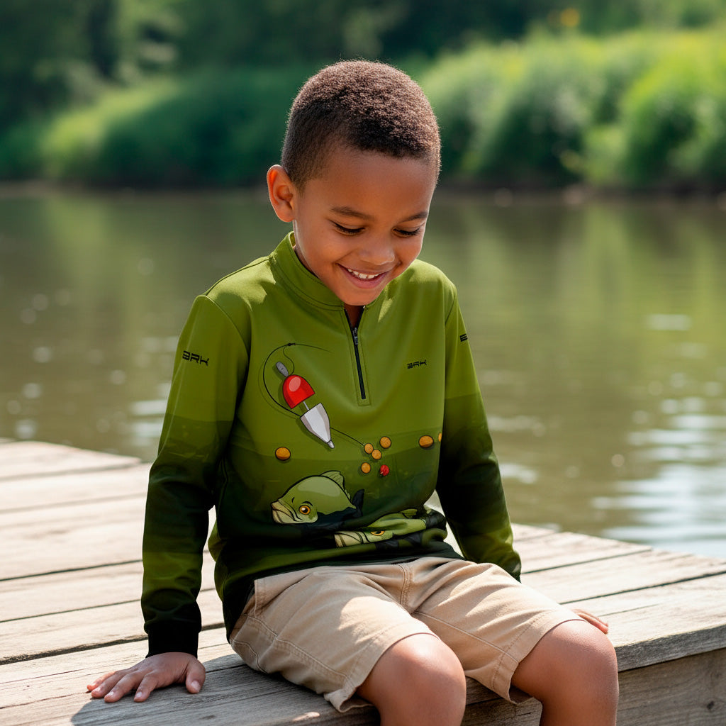 Camisa de Pesca Infantil Brk Tambaqui com UV50 + Brk Fishing