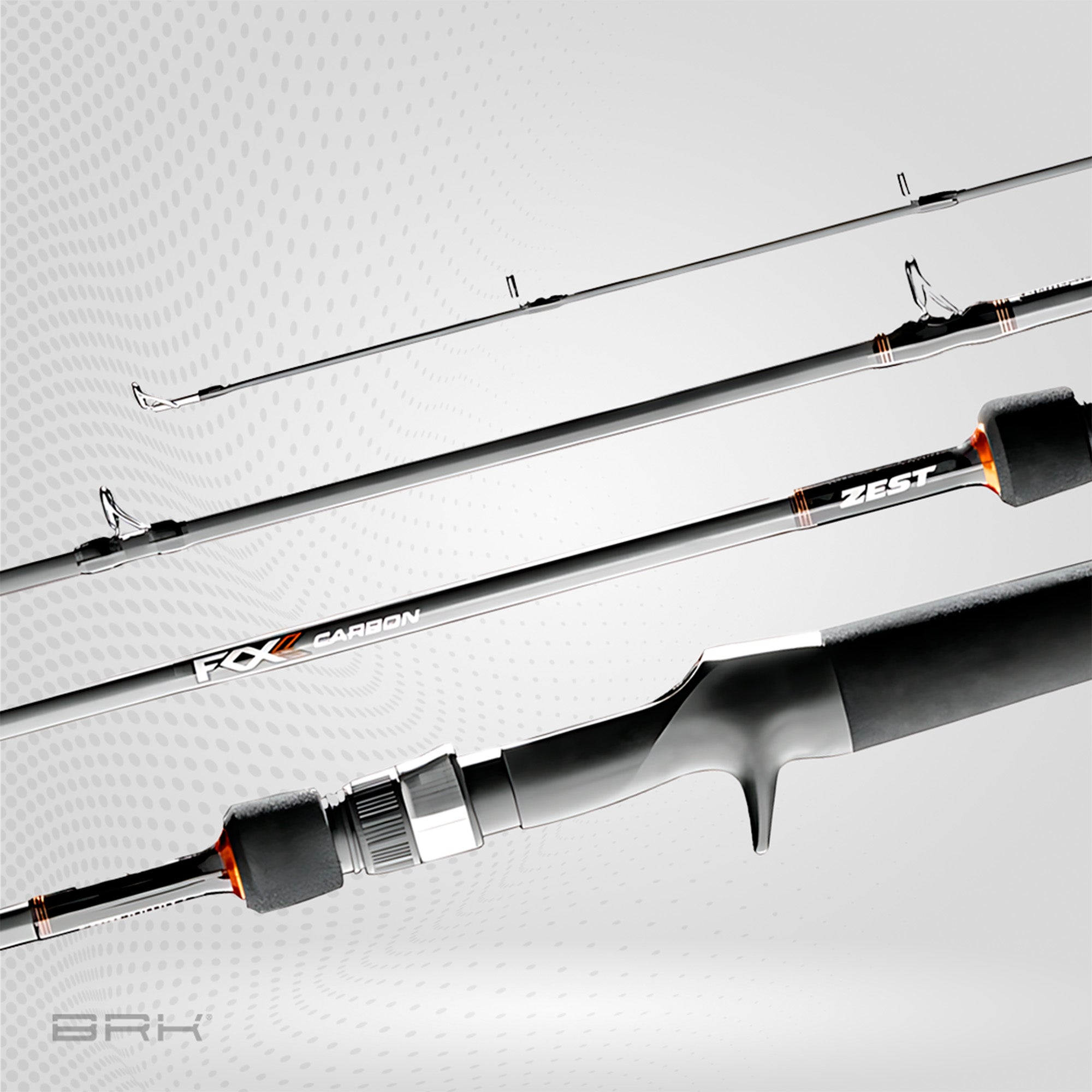 Vara de Pesca Zest Fox Carbon FXC-C581MH 25lbs 1,73m - Carretilha (Inteiriça) - Brk Fishing