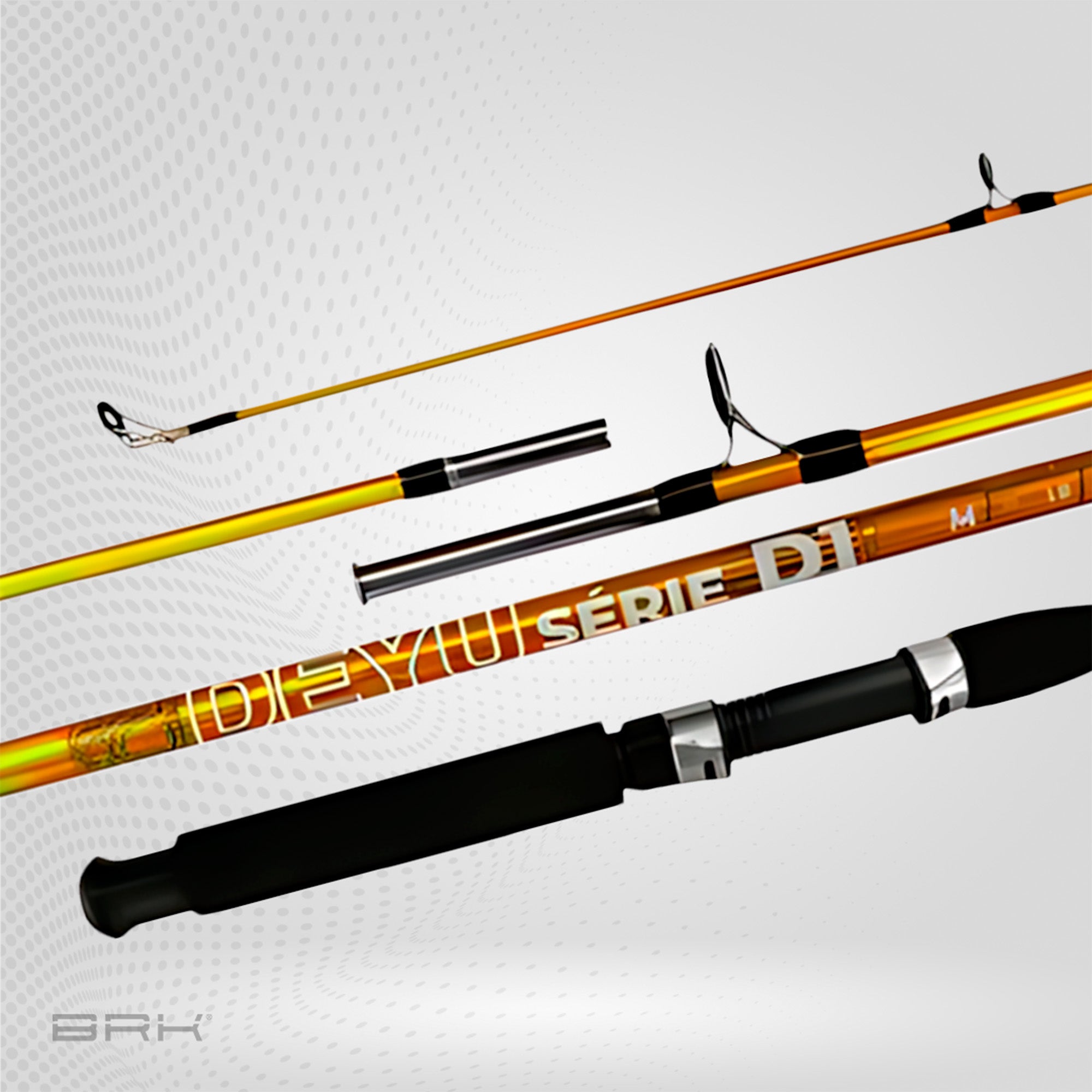 Vara de Pesca Deyu Série D1 25lbs 1,50m - Molinete (2 partes) - Brk Fishing
