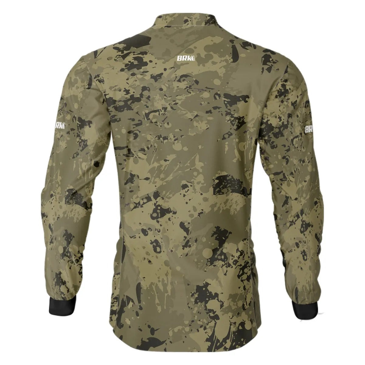 Camisa de Pesca Brk Camuflada Caqui com UV50+ - Brk Fishing