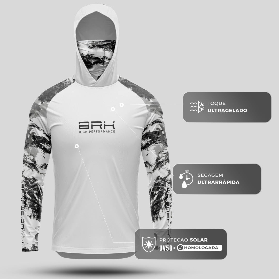 Camisa FusionX Brk Fishing Nevoa com Proteção UV50+