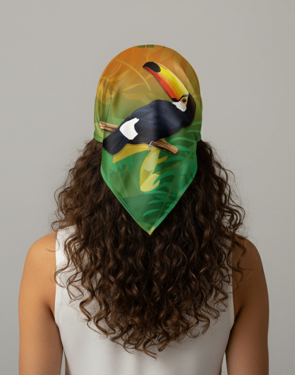 Lenço Feminino BRK Brk Floral Tucano