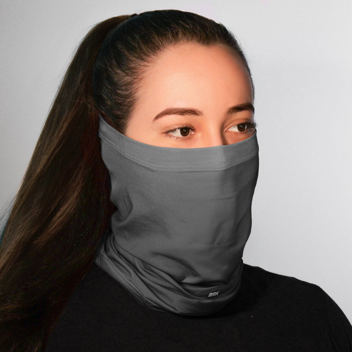 Bandana Tubeneck Brk Cinza Lisa Com Proteção UV50+