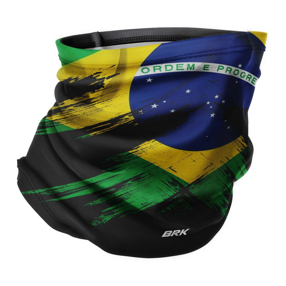 Bandana Balaclava Tubeneck Brk Multifuncional Bandeira do Brasil 2 com Proteção UV50+