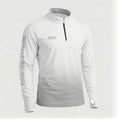 Camisa ArmorX Colmeia Degradê Branco Cinza com Luva e Proteção UV50