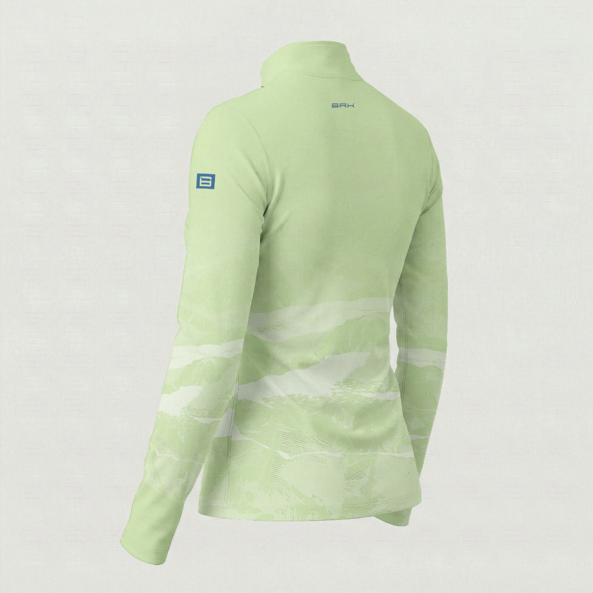 Camisa ArmorX Feminina BRK Fishing Ondas Verde Claro com Proteção UV50+