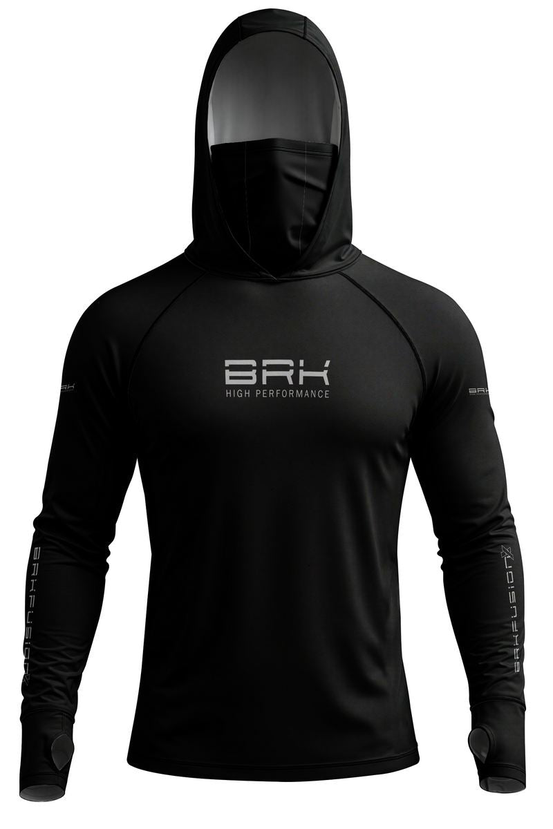 Camisa FusionX Brk Preta Minimalista com Proteção UV50+