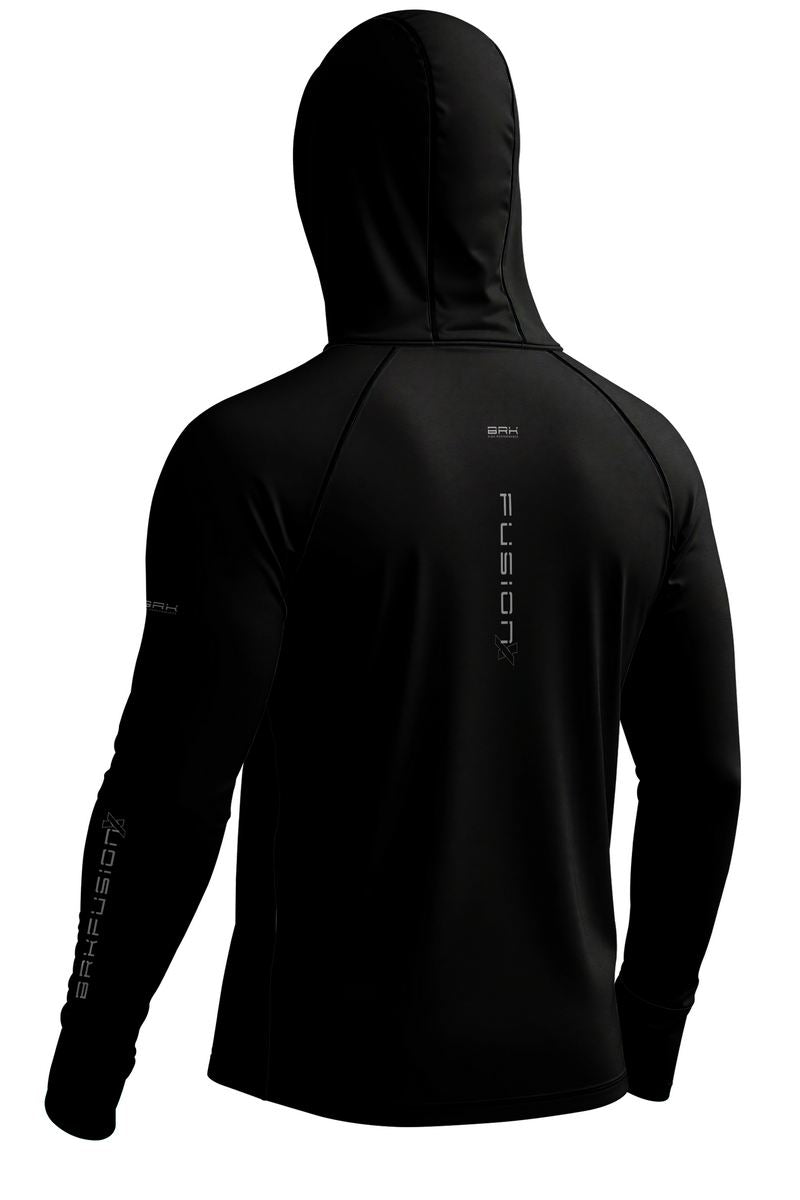 Camisa FusionX Brk Preta Minimalista com Proteção UV50+