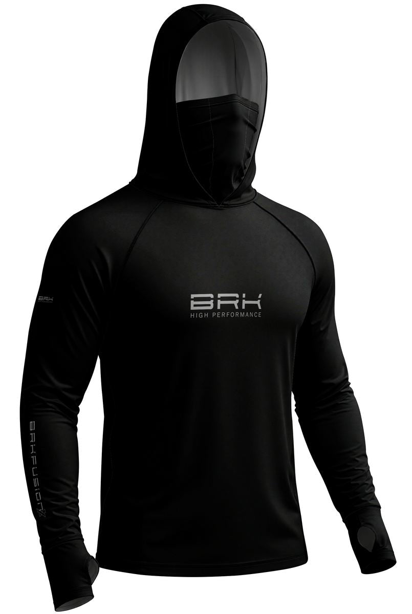 Camisa FusionX Brk Preta Minimalista com Proteção UV50+