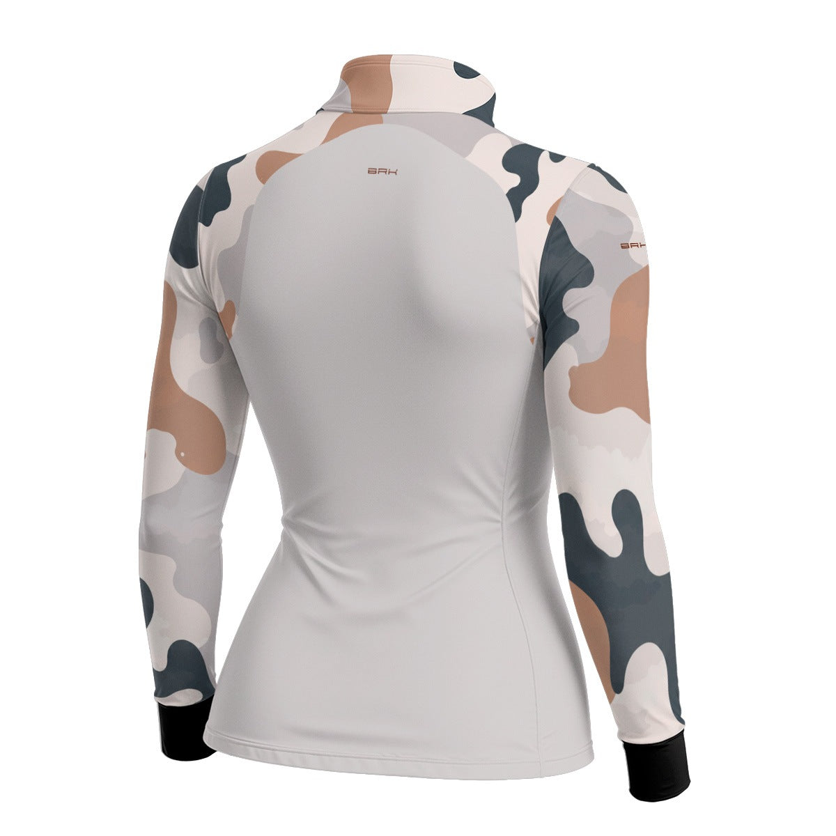Camisa Fishing Feminina Brk Cow Print Creme com Proteção Solar UV50+