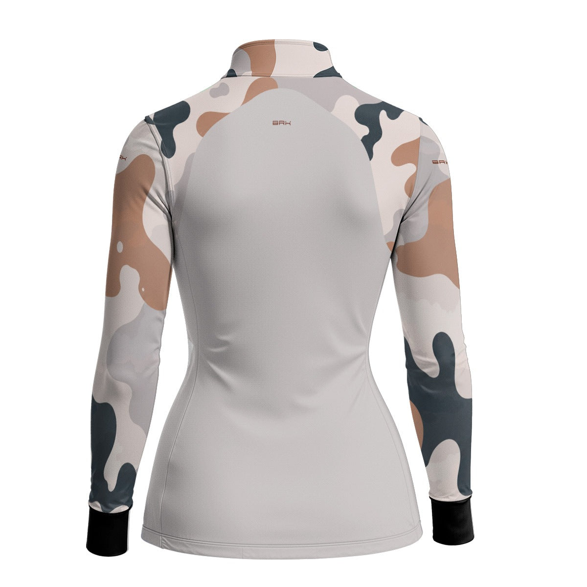 Camisa Fishing Feminina Brk Cow Print Creme com Proteção Solar UV50+