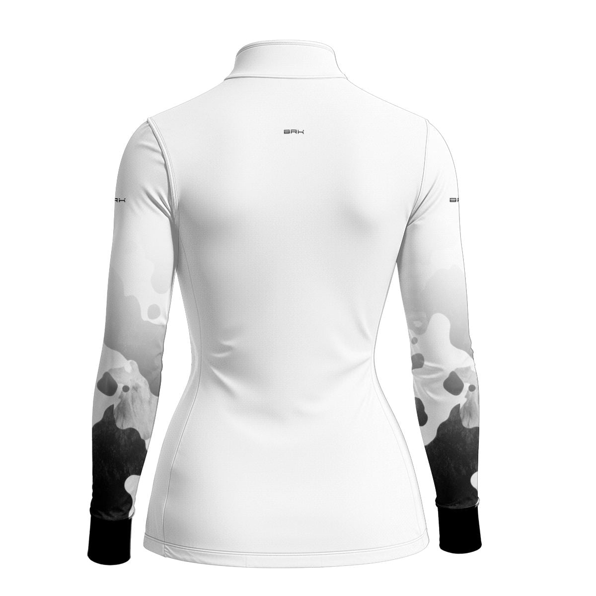 Camisa Fishing Feminina Brk Cow Print Preto e Branco com Proteção Solar UV50+