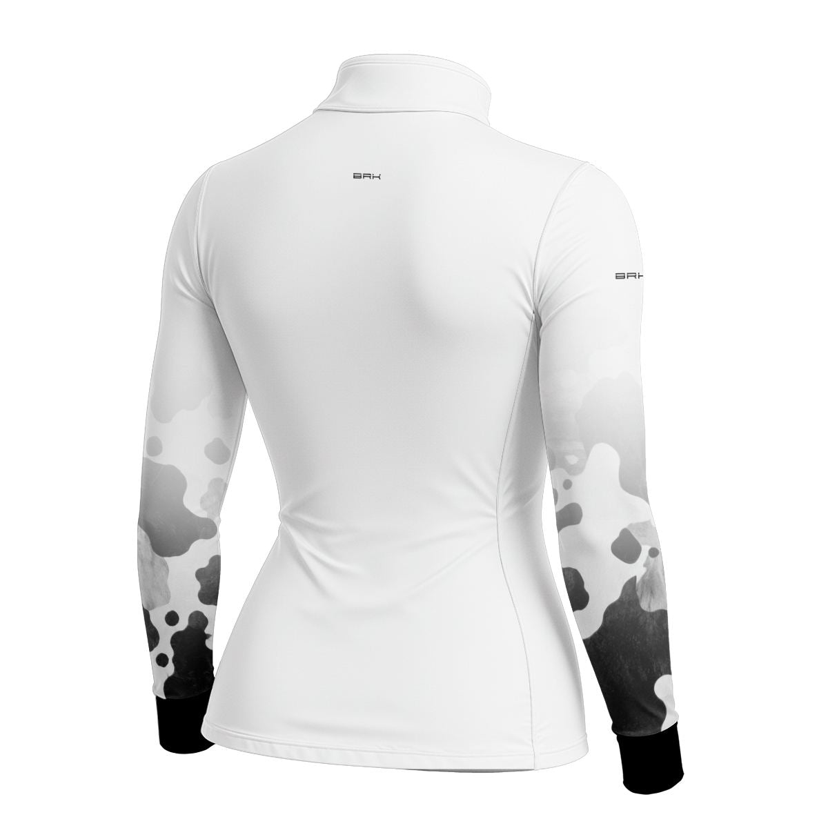 Camisa Fishing Feminina Brk Cow Print Preto e Branco com Proteção Solar UV50+