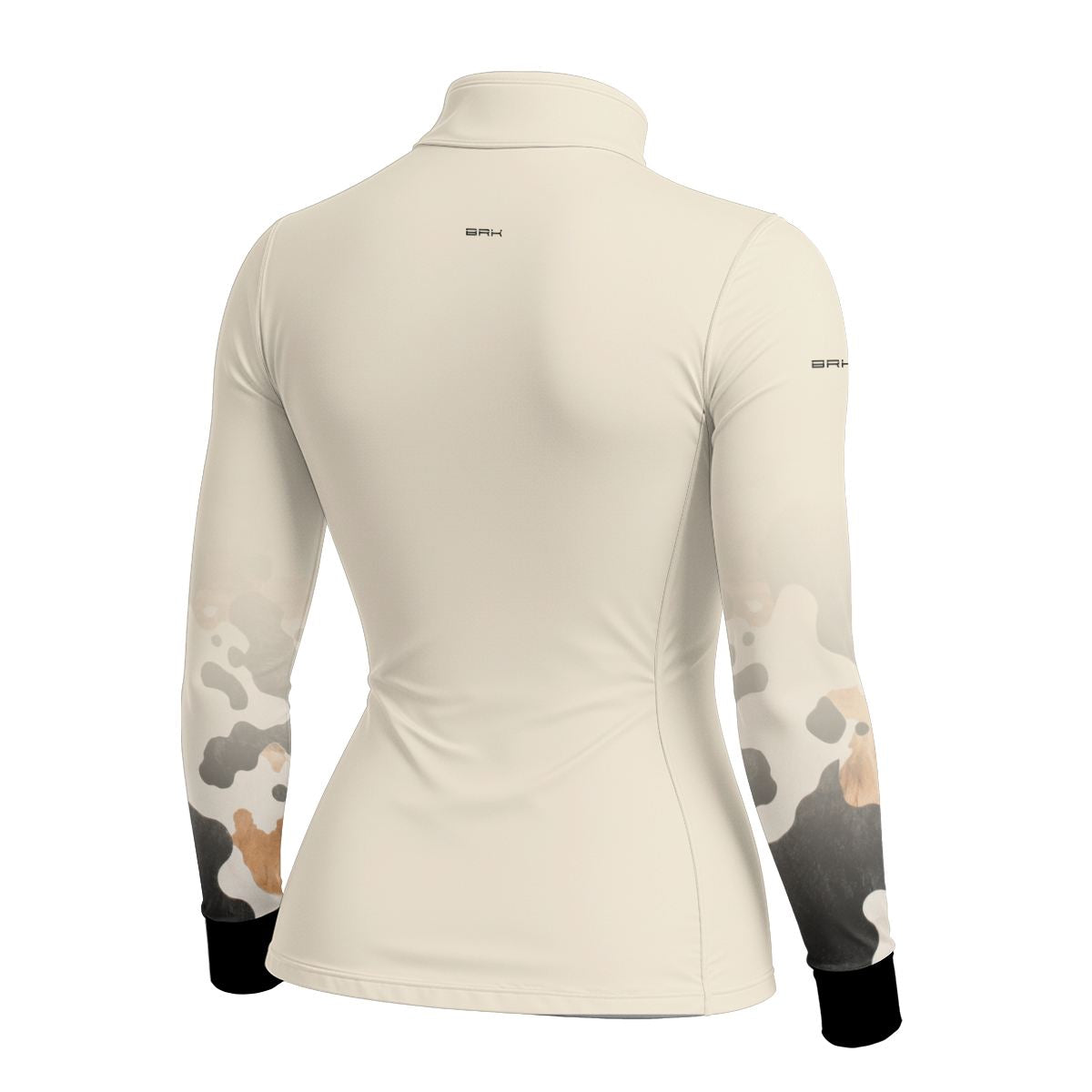 Camisa Fishing Feminina Brk Cow Print Areia com Proteção Solar UV50+