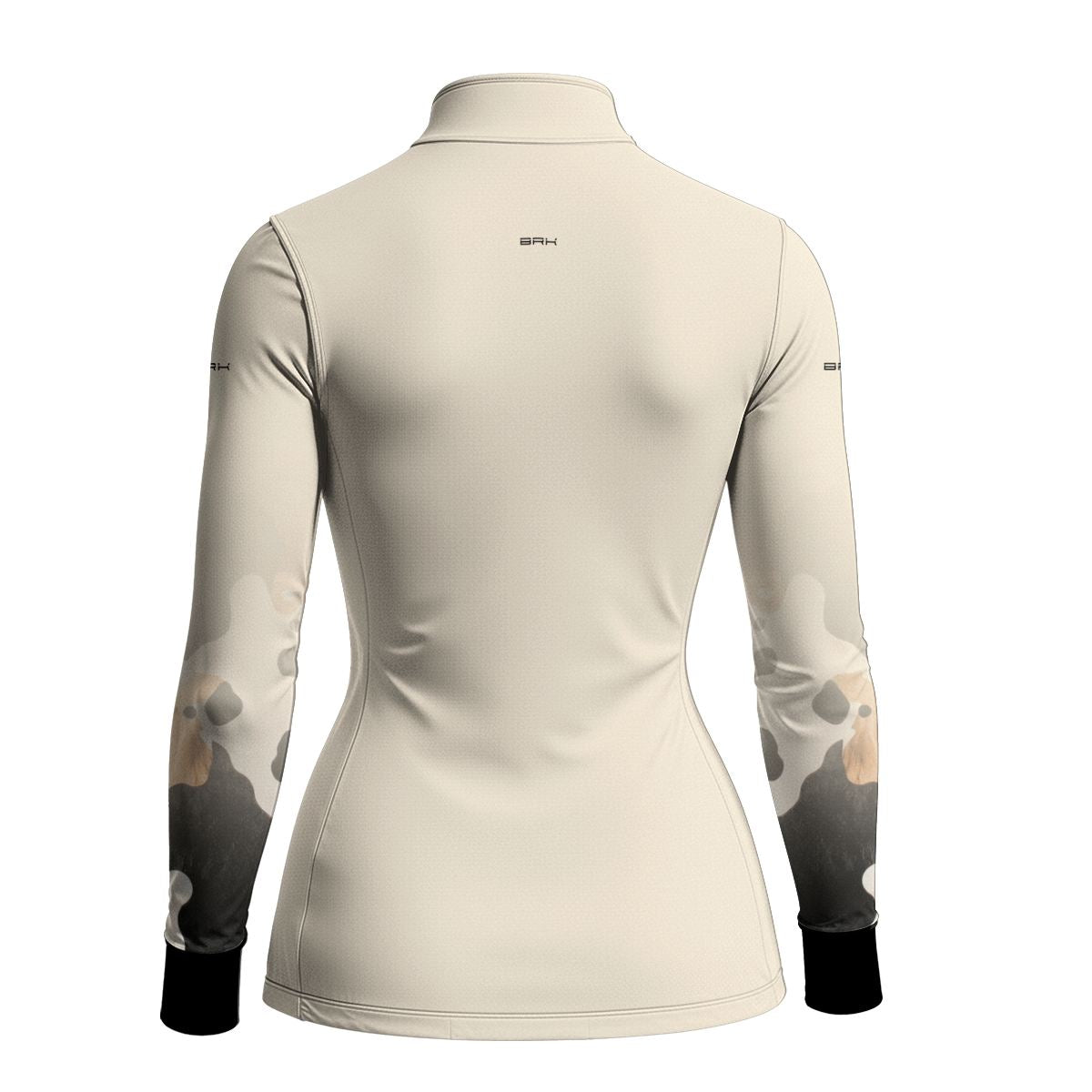 Camisa Fishing Feminina Brk Cow Print Areia com Proteção Solar UV50+