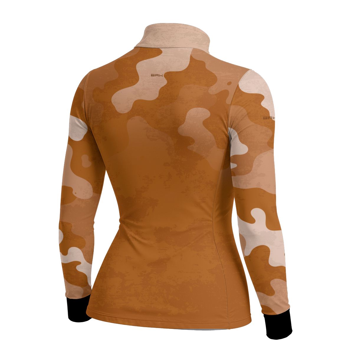 Camisa Fishing Feminina Brk Cow Print Terracota com Proteção Solar UV50+