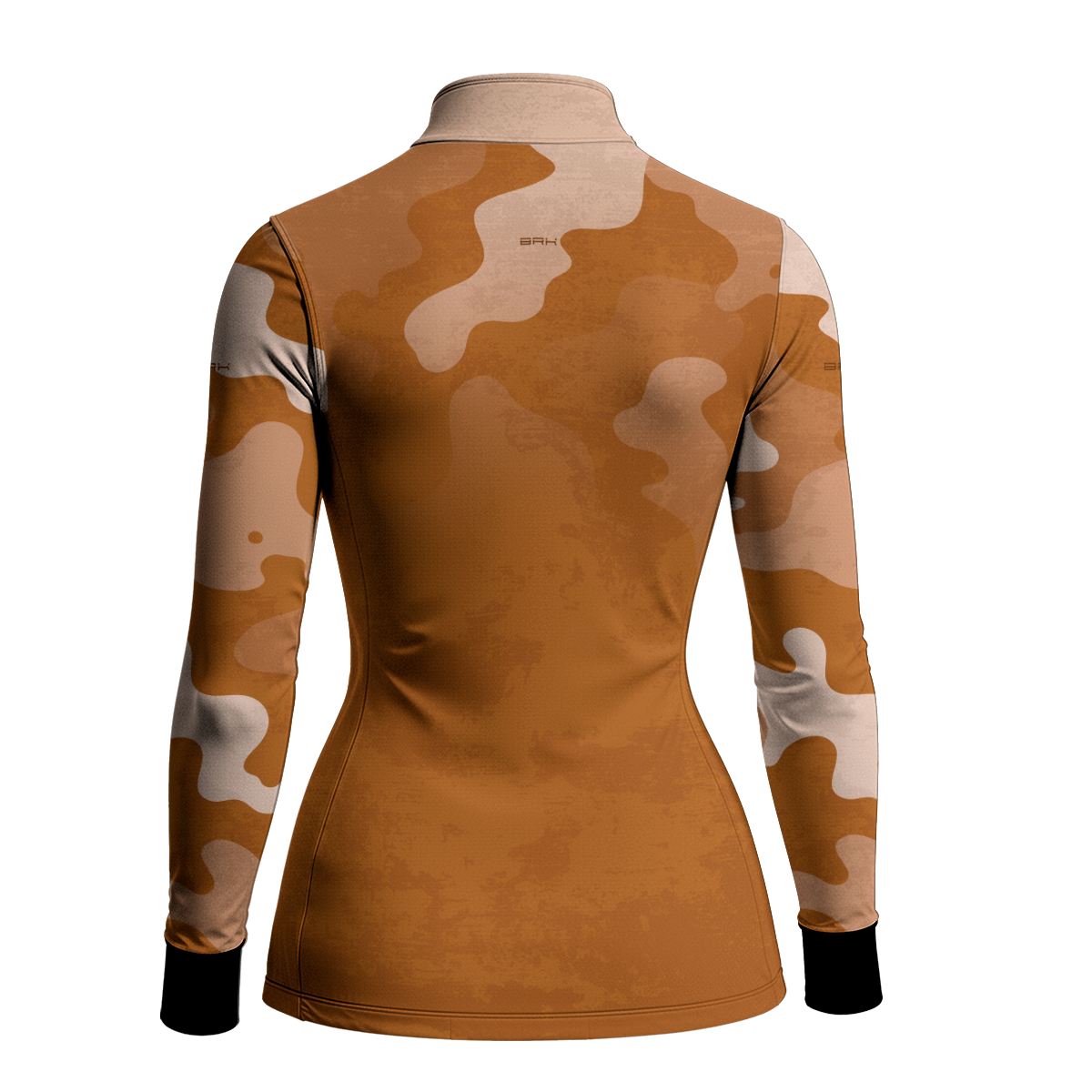 Camisa Fishing Feminina Brk Cow Print Terracota com Proteção Solar UV50+