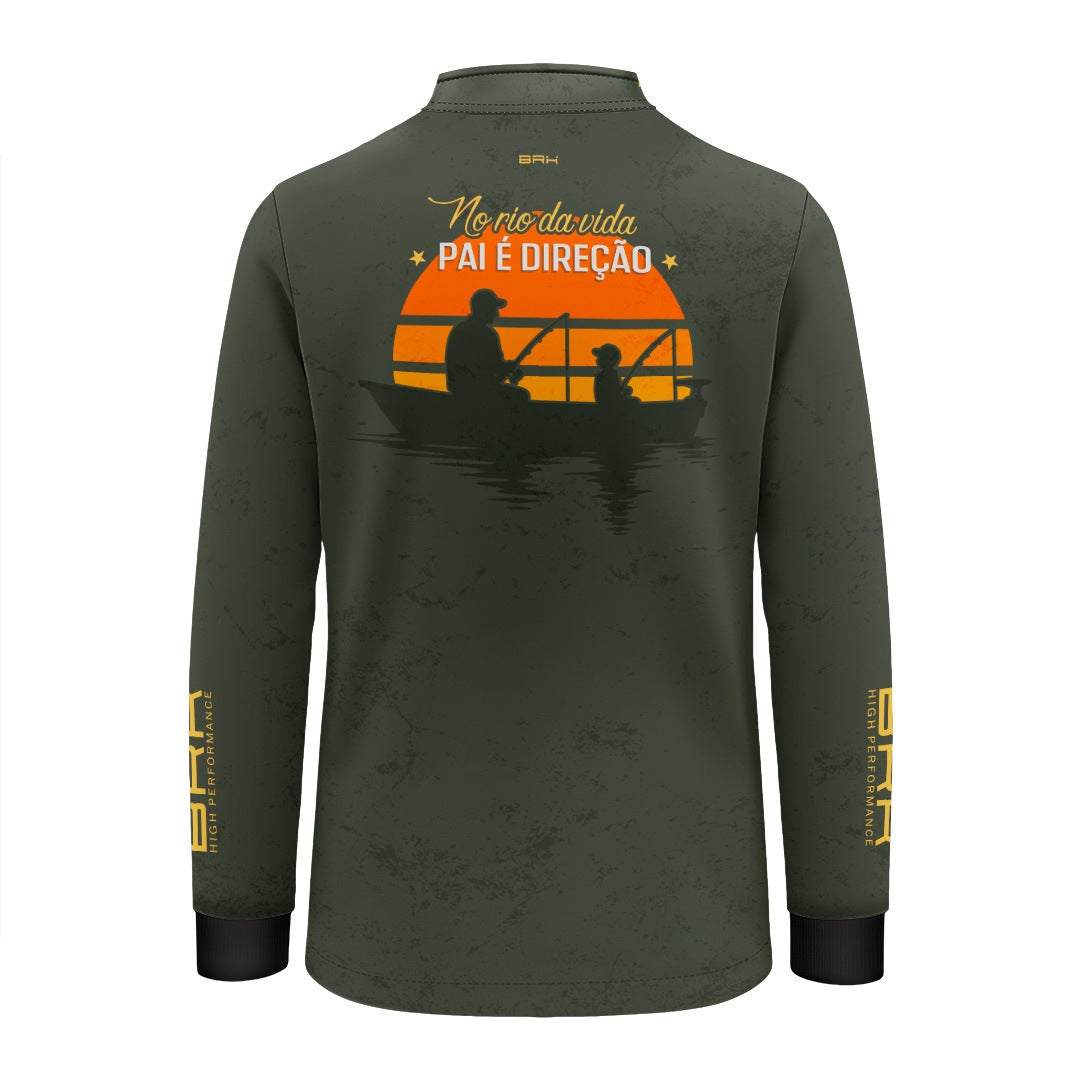 Camisa Brk Dia dos Pais Infantil Pai é Direção com UV50+