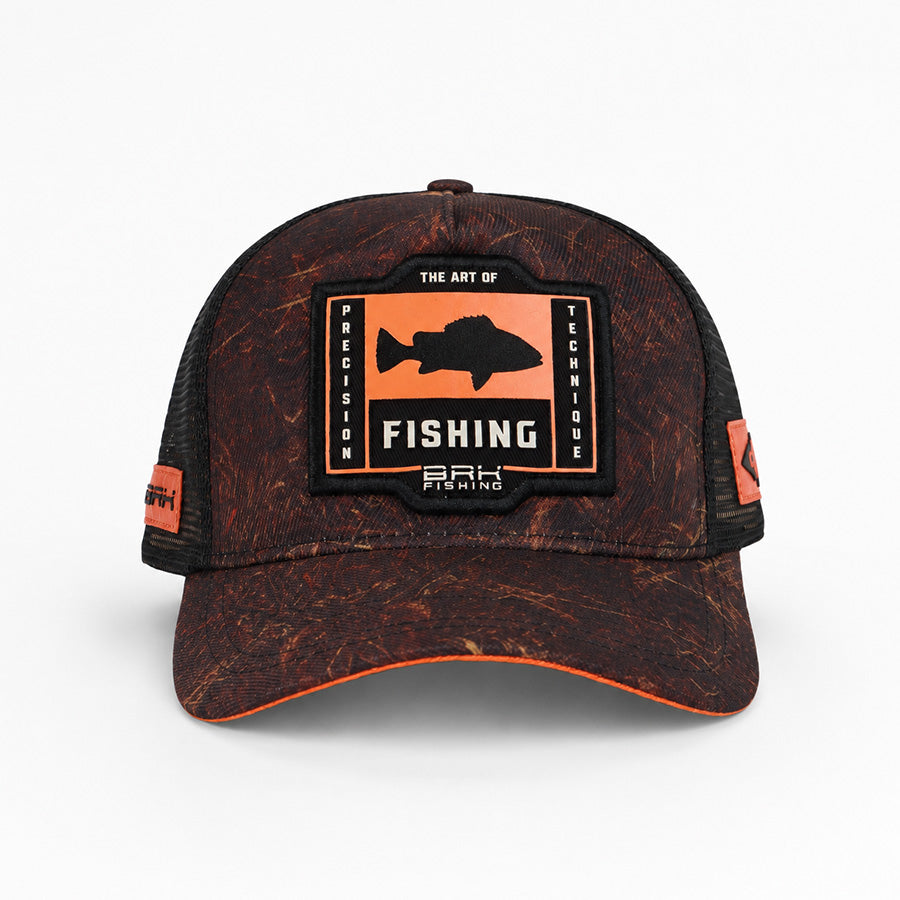 Boné BRK Fishing Realtree Laranja