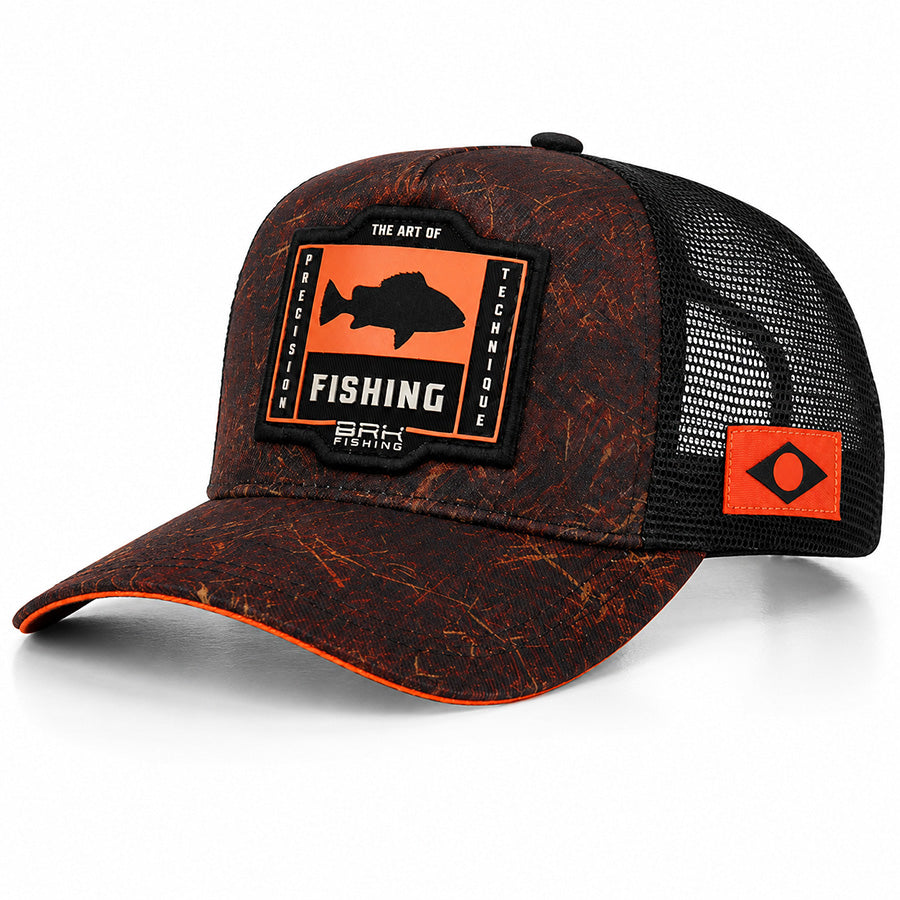 Boné BRK Fishing Realtree Laranja