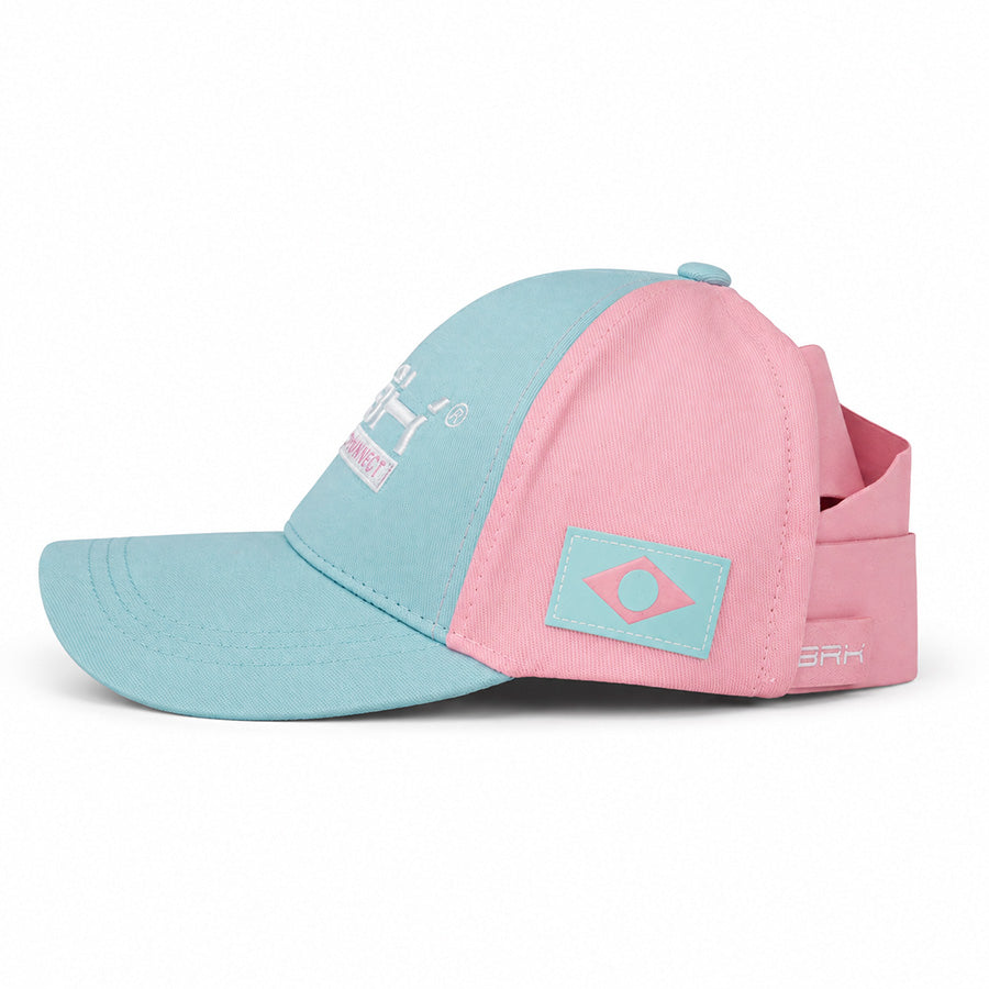 Boné de Pesca Feminino Azul e Rosa