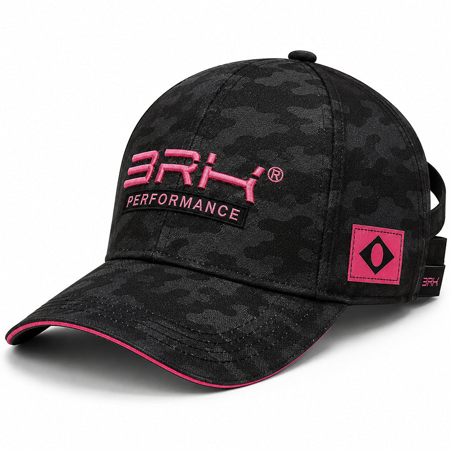 Boné de Pesca Feminino Camuflado com Rosa