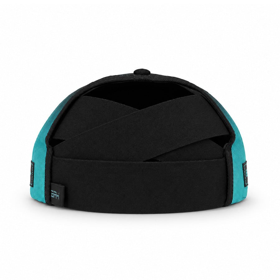 Boné de Pesca Feminino Preto e Verde Tiffany