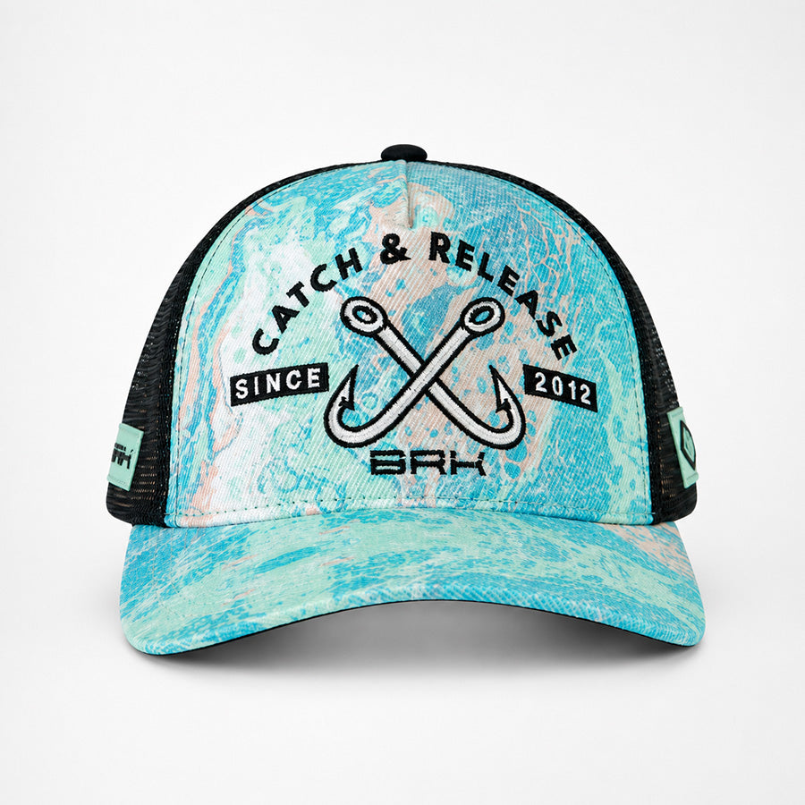 Boné de Pesca Fishing Catch And Release Azul