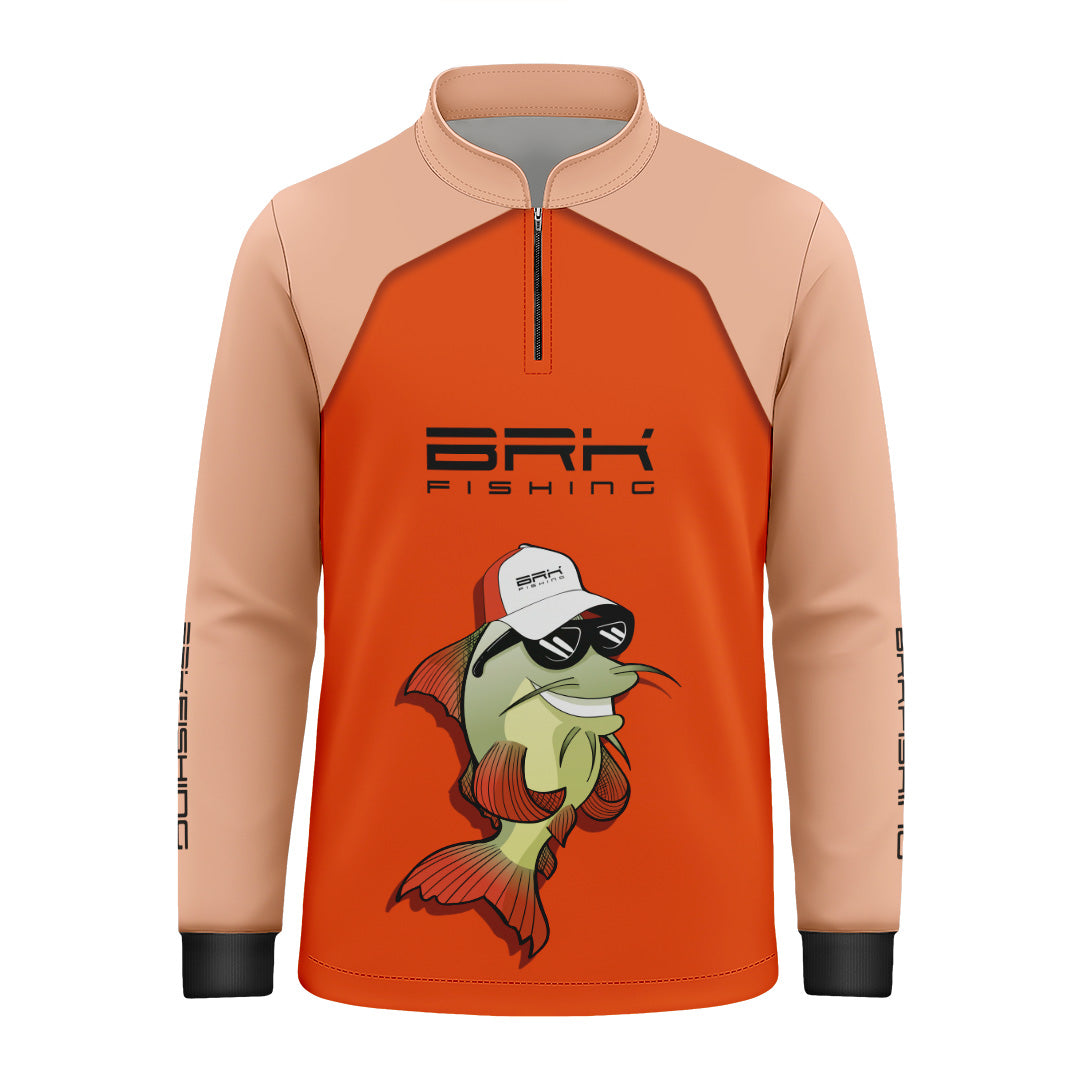 Camisa Infantil de Pesca Brk Fly Fishing Lure com UV50+