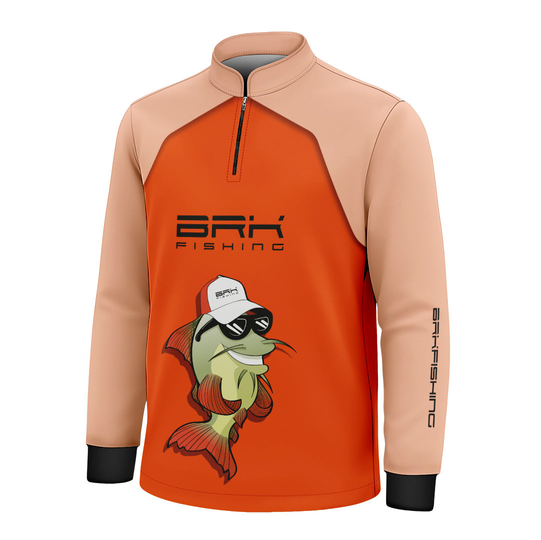 Camisa Infantil de Pesca Brk Fly Fishing Lure com UV50+