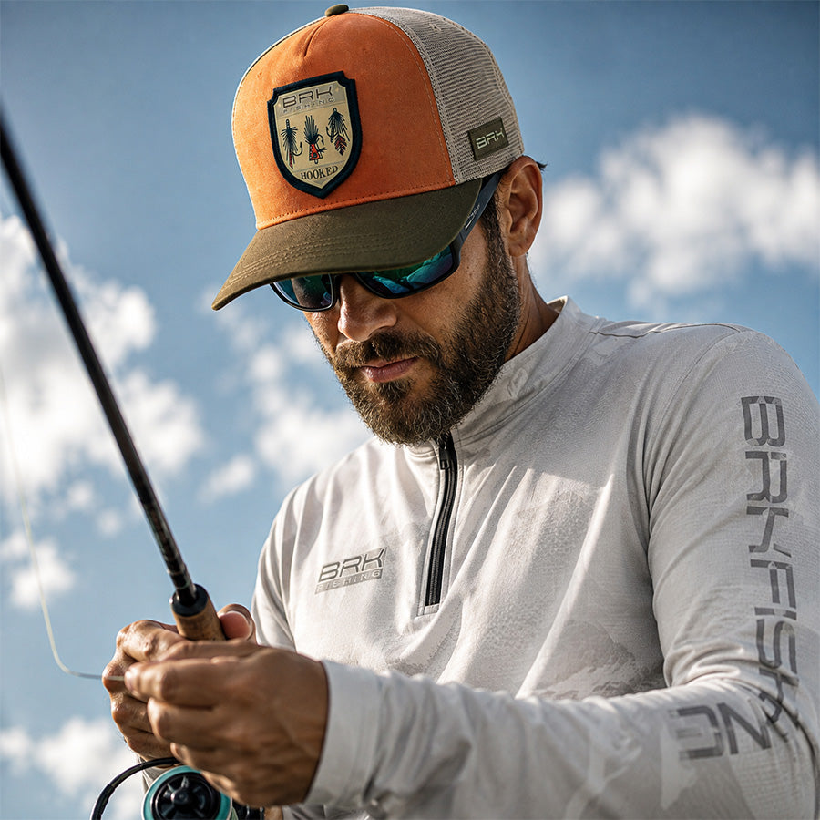 Boné de Pesca Lures & Hooked Laranja