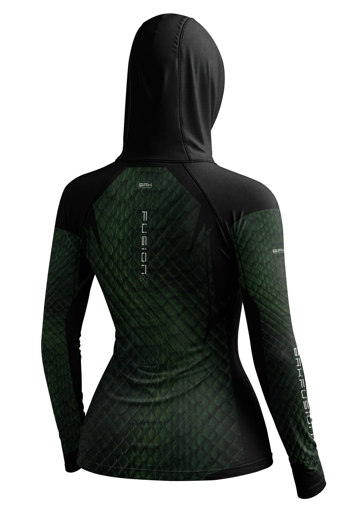Camisa FusionX Réptil Feminina Brk Jungle Verde Escuro com Proteção UV50+
