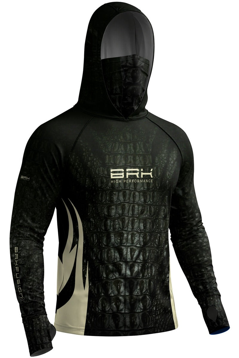 Camisa FusionX Réptil Brk Croco Black com Proteção UV50+