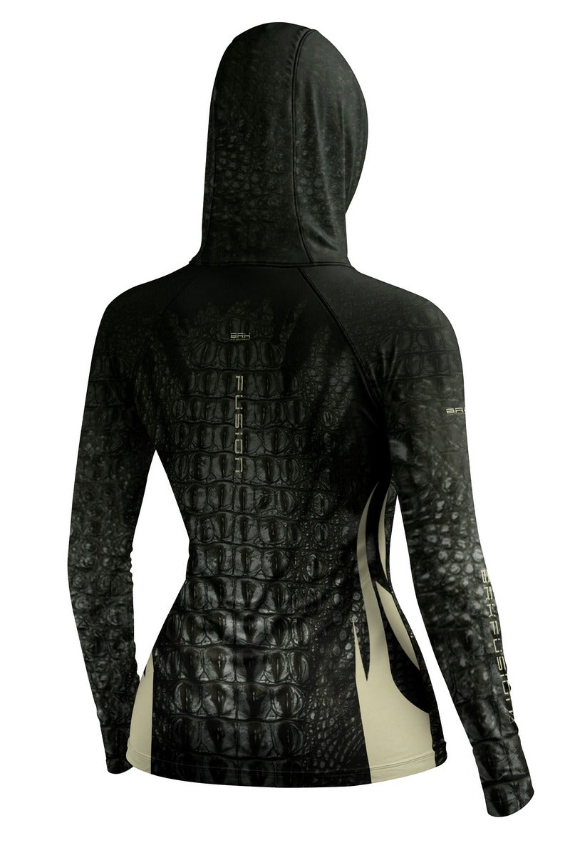 Camisa FusionX Réptil Feminina Brk Croco Black com Proteção UV50+