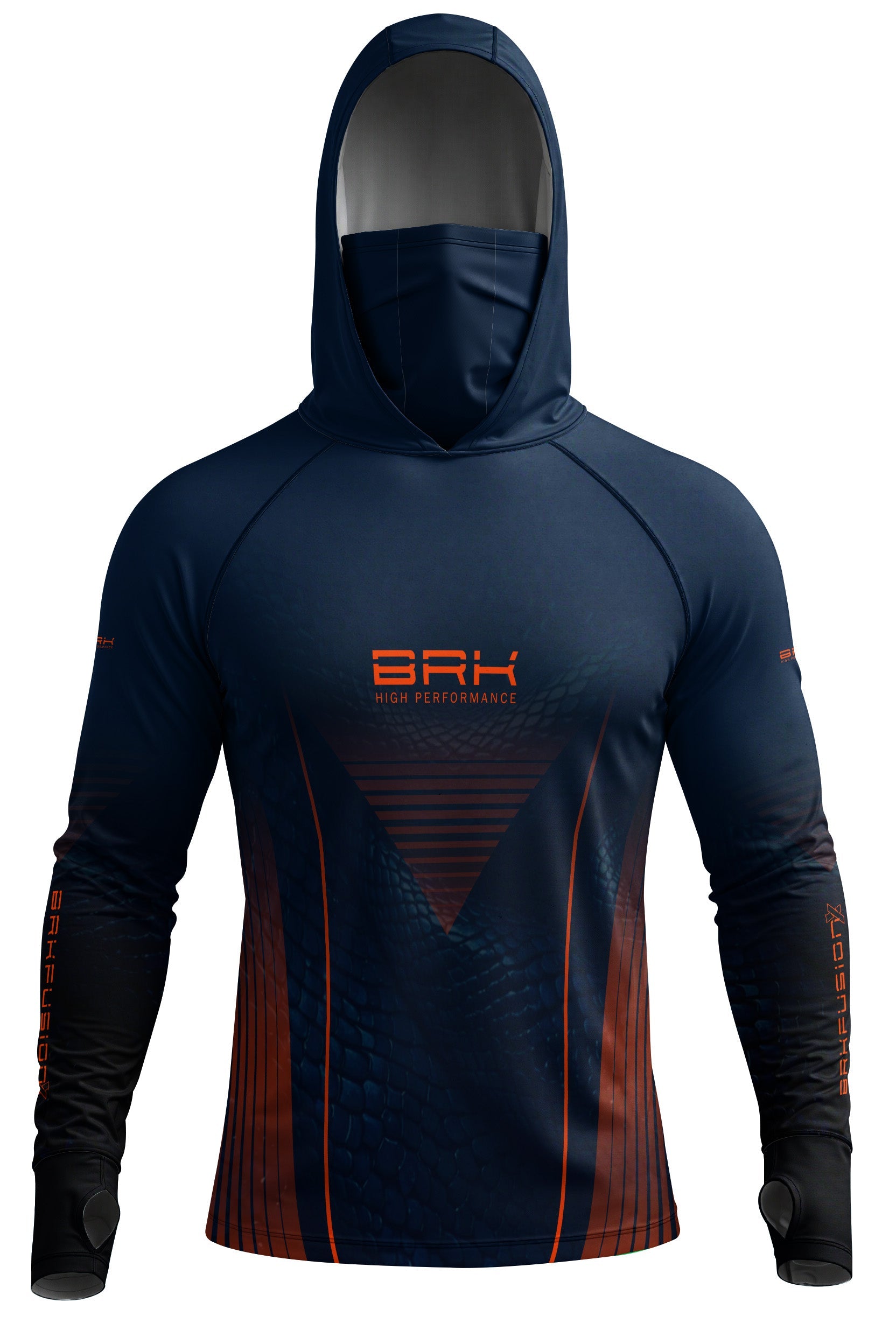 Camisa FusionX Réptil Brk Snake Vortex Azul Marinho com Proteção UV50+