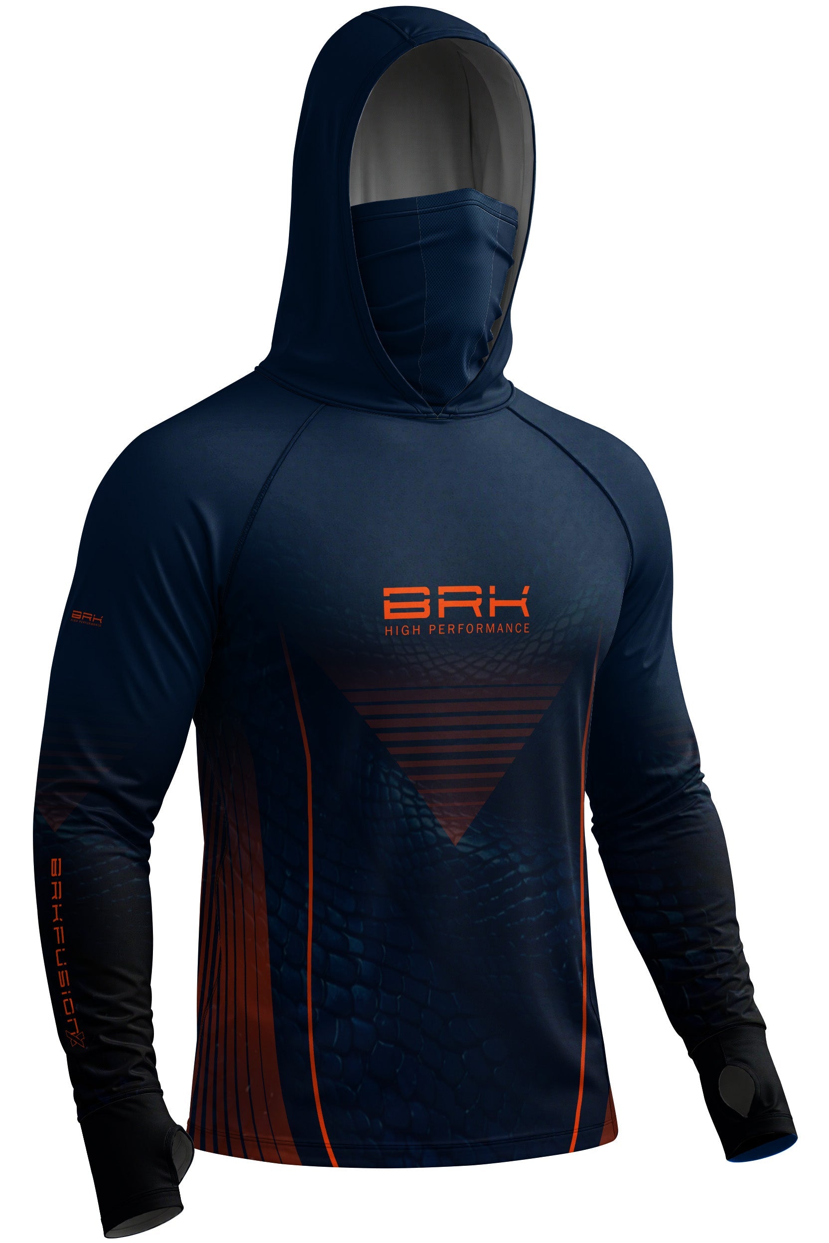 Camisa FusionX Réptil Brk Snake Vortex Azul Marinho com Proteção UV50+