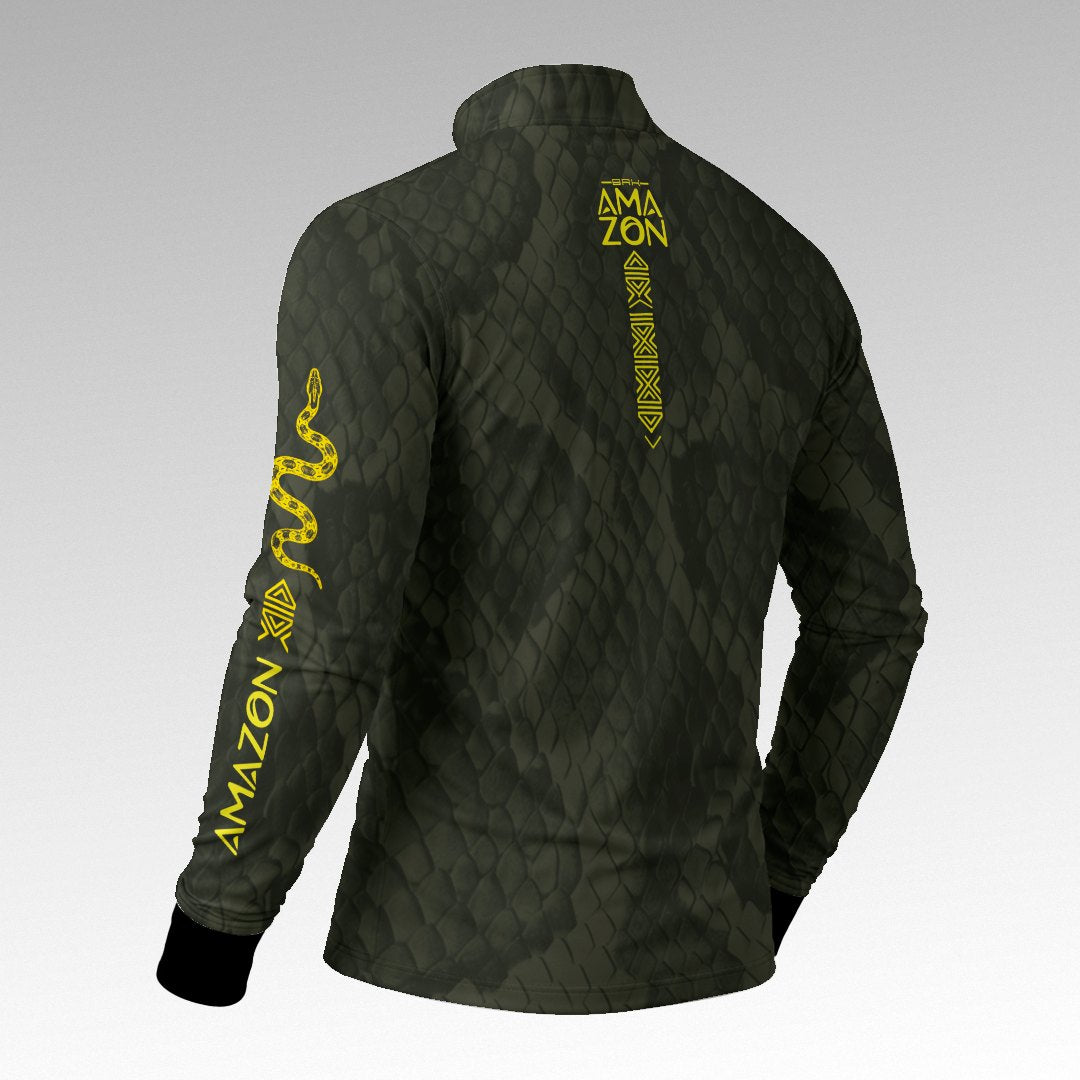 Camisa Amazon Serpente Verde Musgo