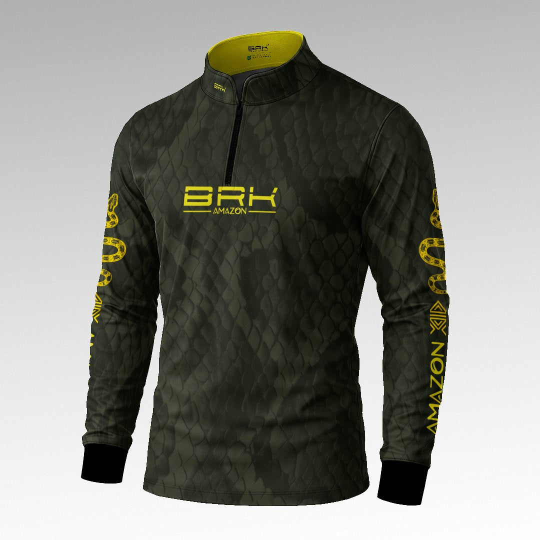 Camisa Amazon Serpente Verde Musgo