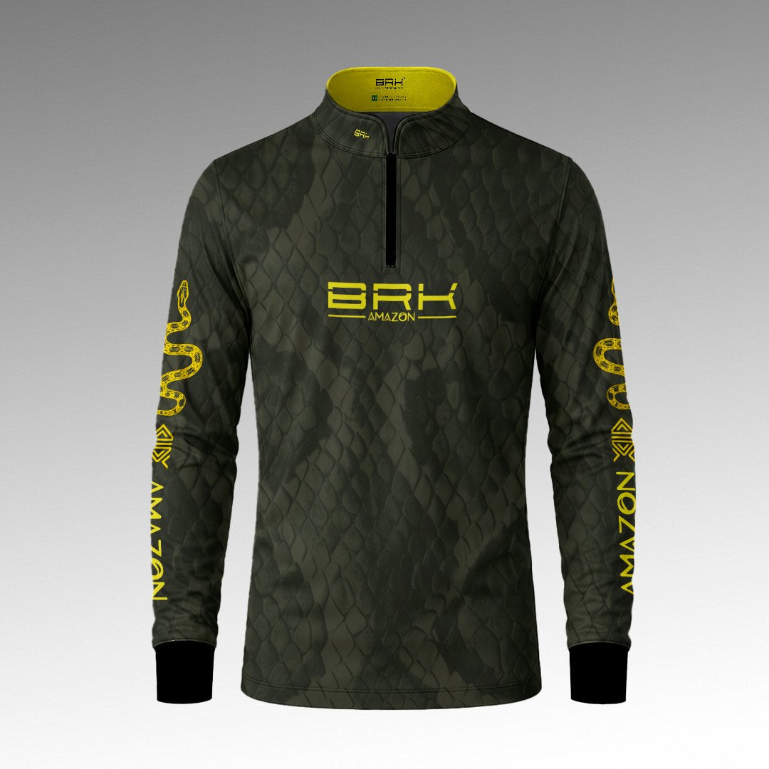 Camisa Amazon Serpente Verde Musgo