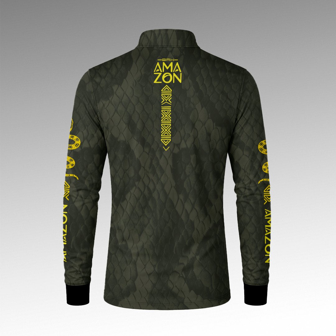 Camisa Amazon Serpente Verde Musgo