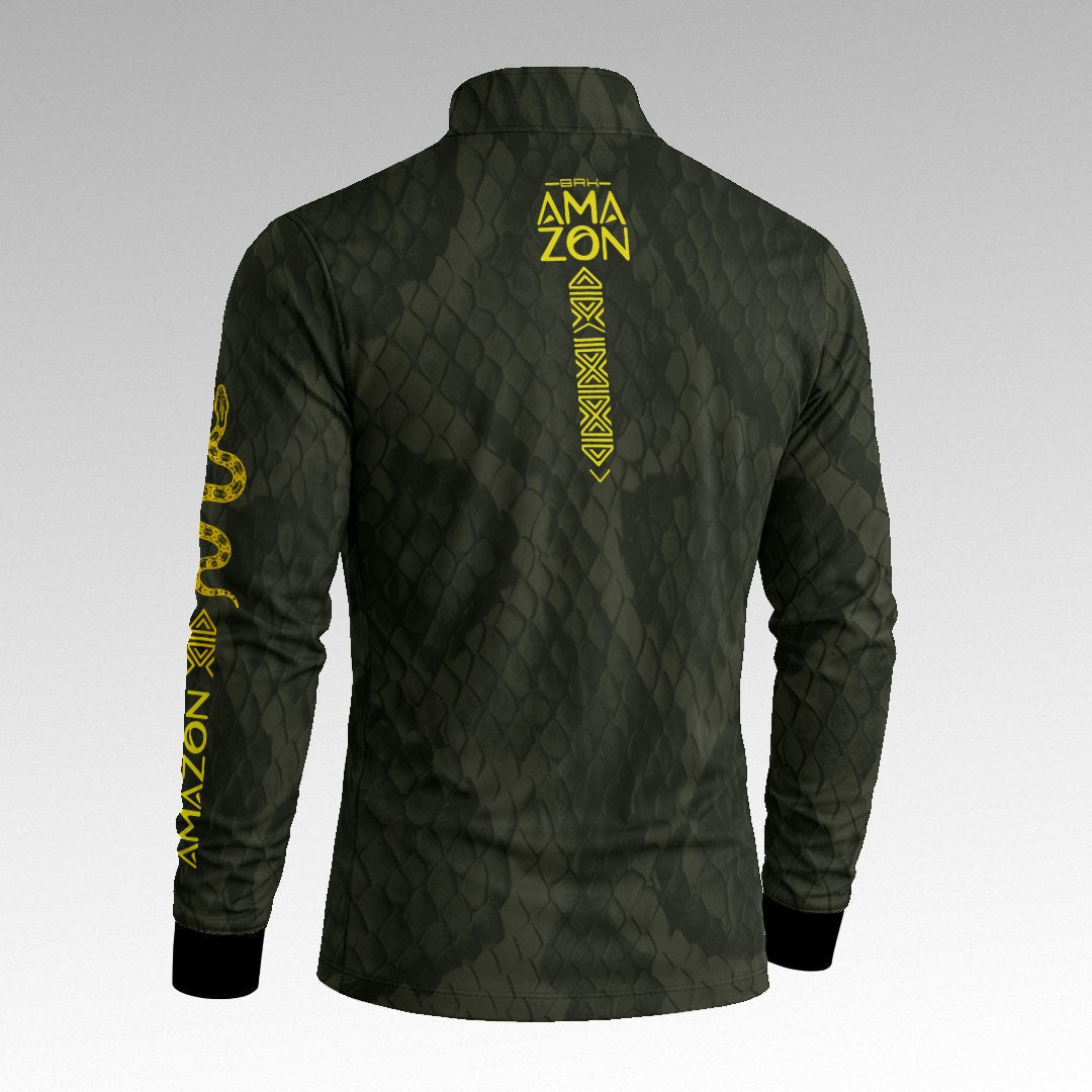 Camisa Amazon Serpente Verde Musgo