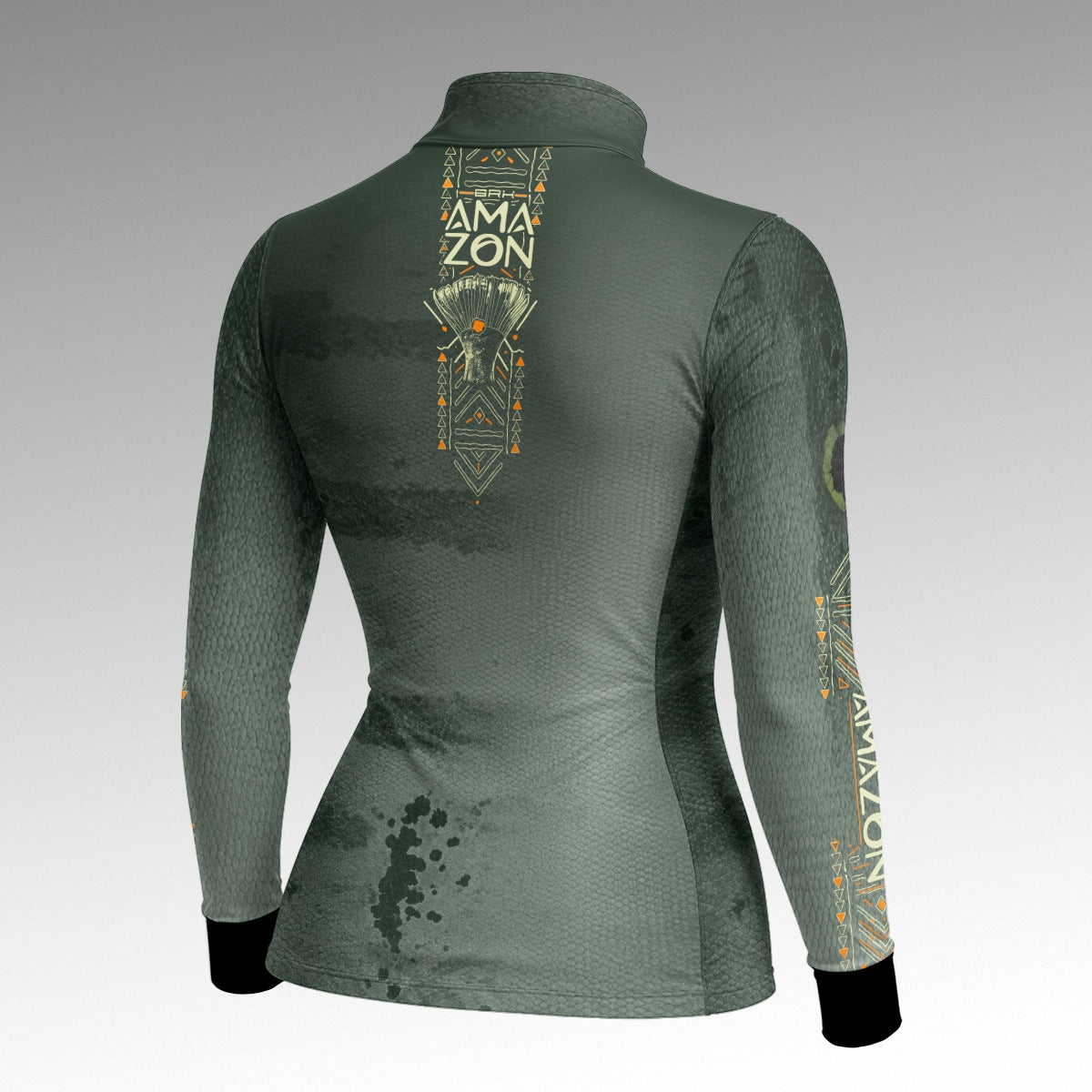 Camisa Feminina Amazon Tucunaré Rei dos Rios Verde Militar