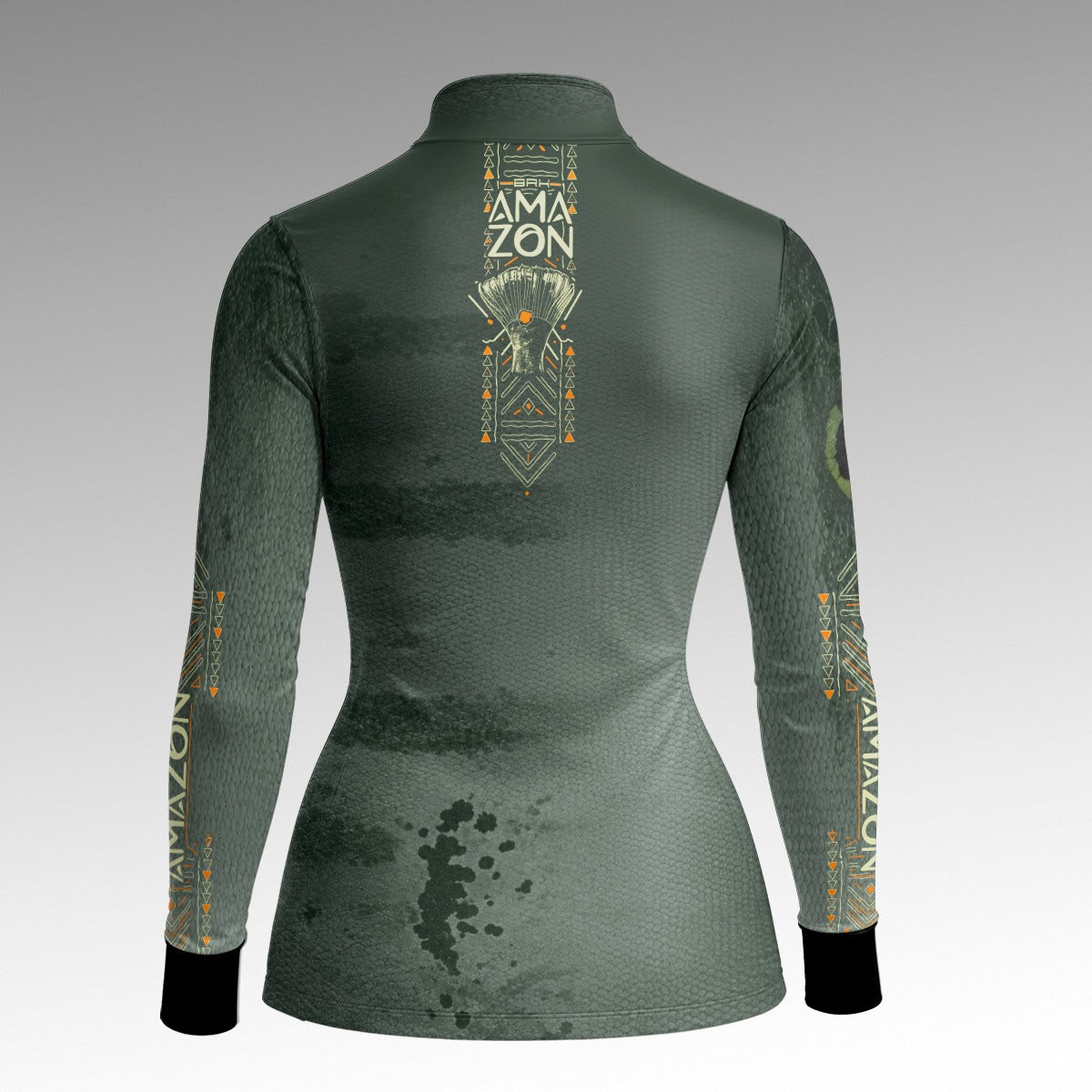 Camisa Feminina Amazon Tucunaré Rei dos Rios Verde Militar