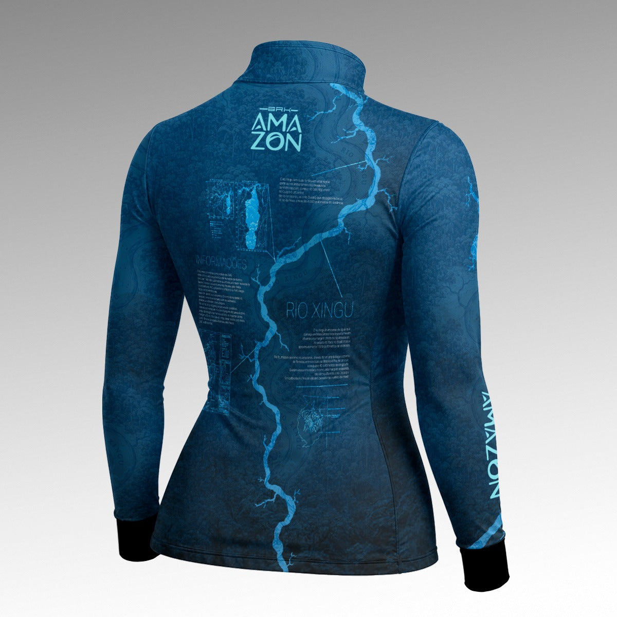 Camisa Feminina Amazon Rio Xingu Azul Marinho