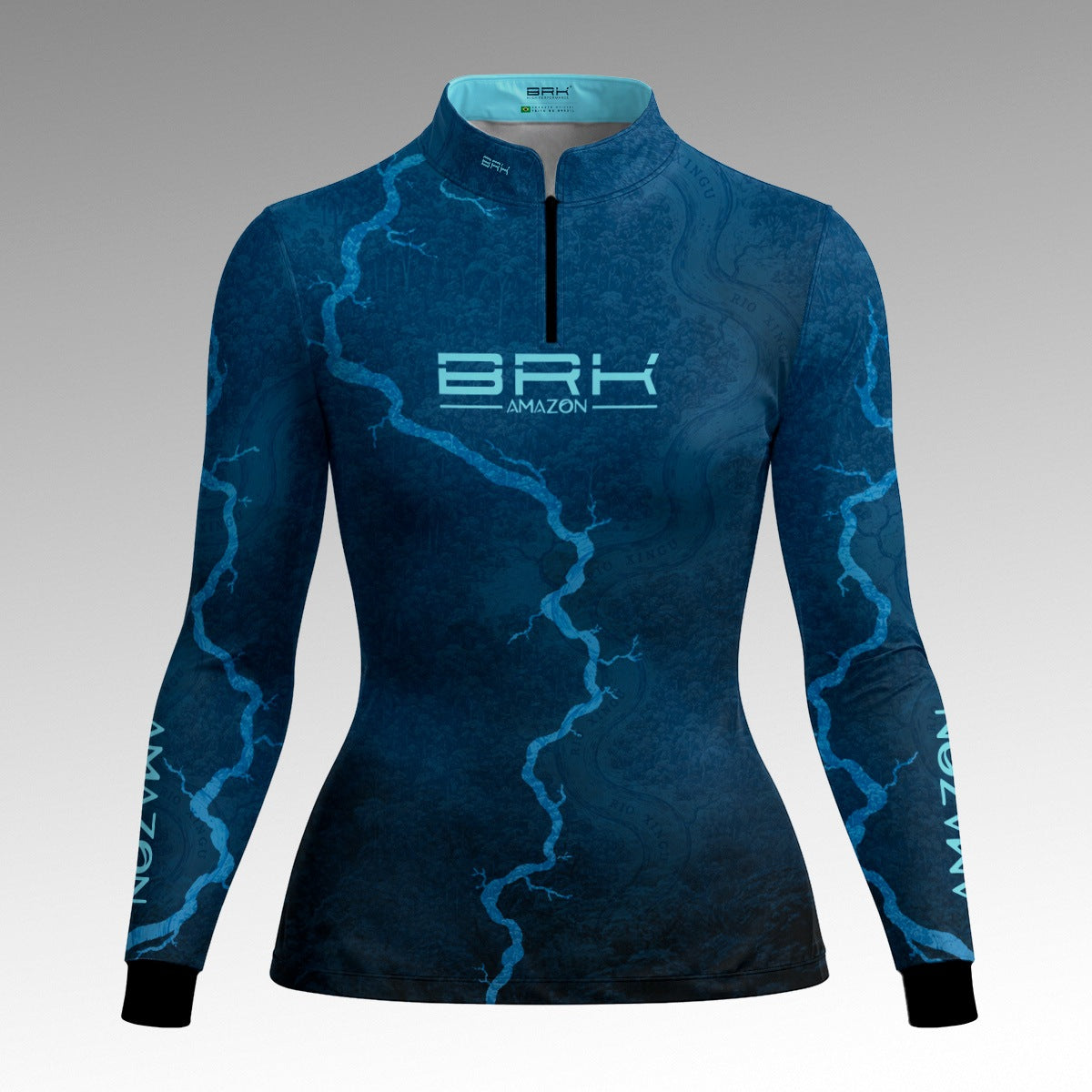 Camisa Feminina Amazon Rio Xingu Azul Marinho