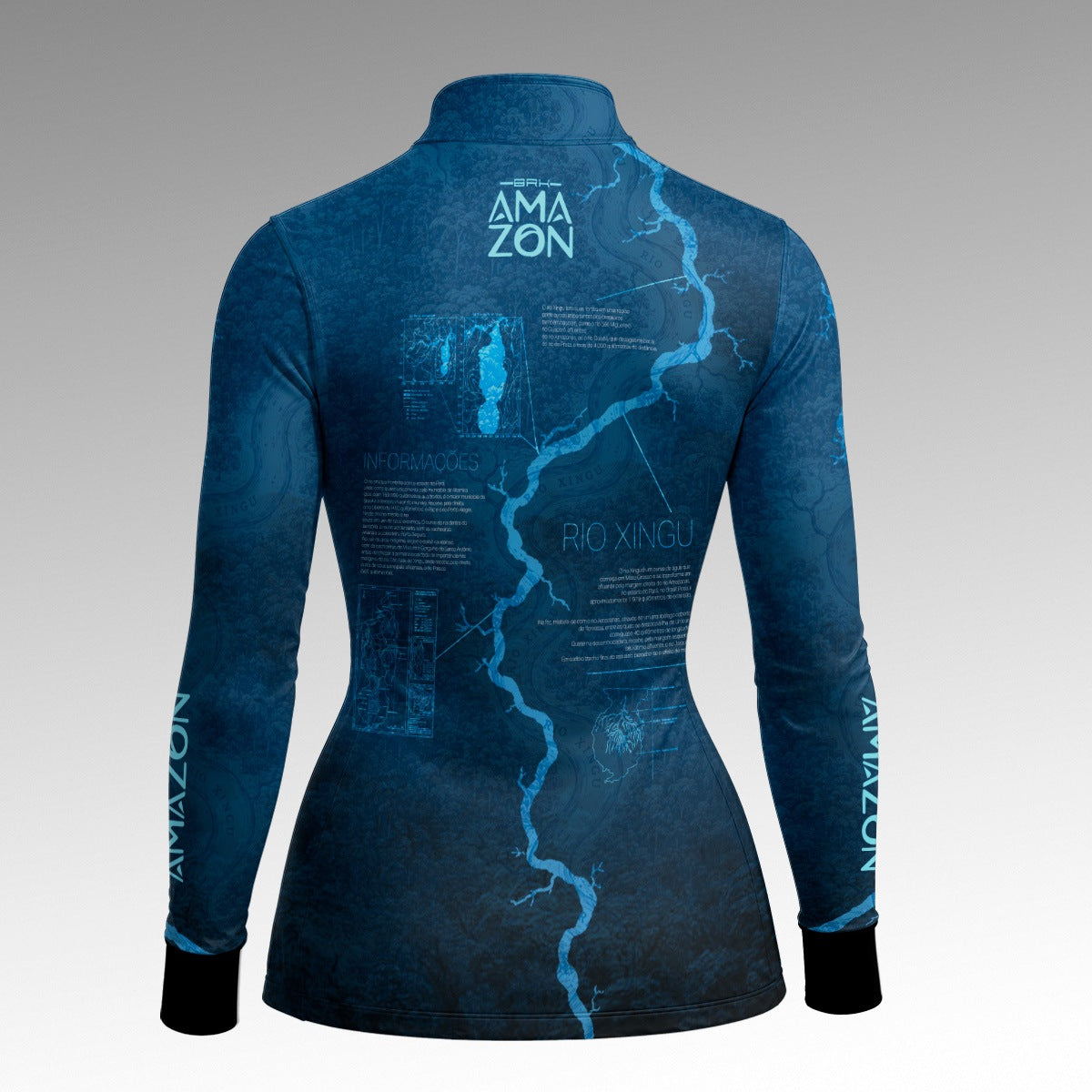 Camisa Feminina Amazon Rio Xingu Azul Marinho