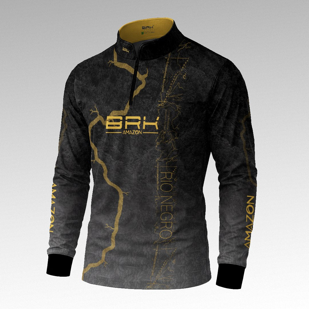 Camisa Amazon Rio Negro Preto Chumbo