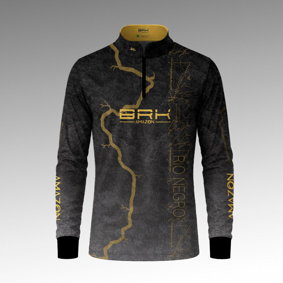 Camisa Amazon Rio Negro Preto Chumbo