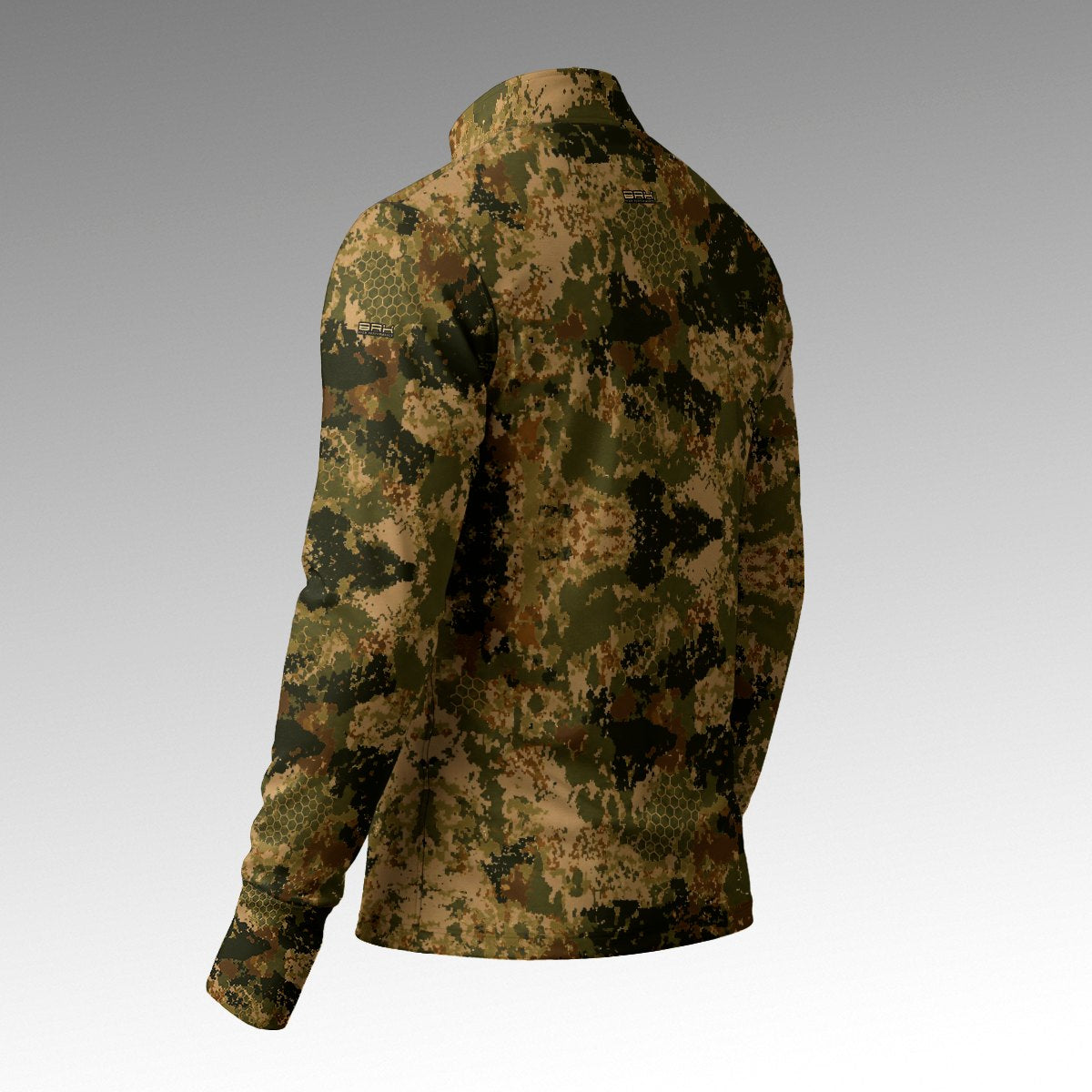 Camisa ArmorX Camuflada Verde Militar com Luva e Proteção UV50